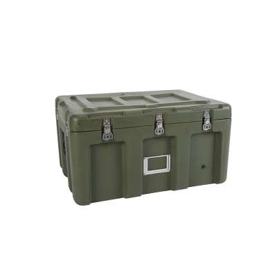 Rugged Waterproof Roto Molded Case Army Case Hard Plastic Military Storage Transport Box